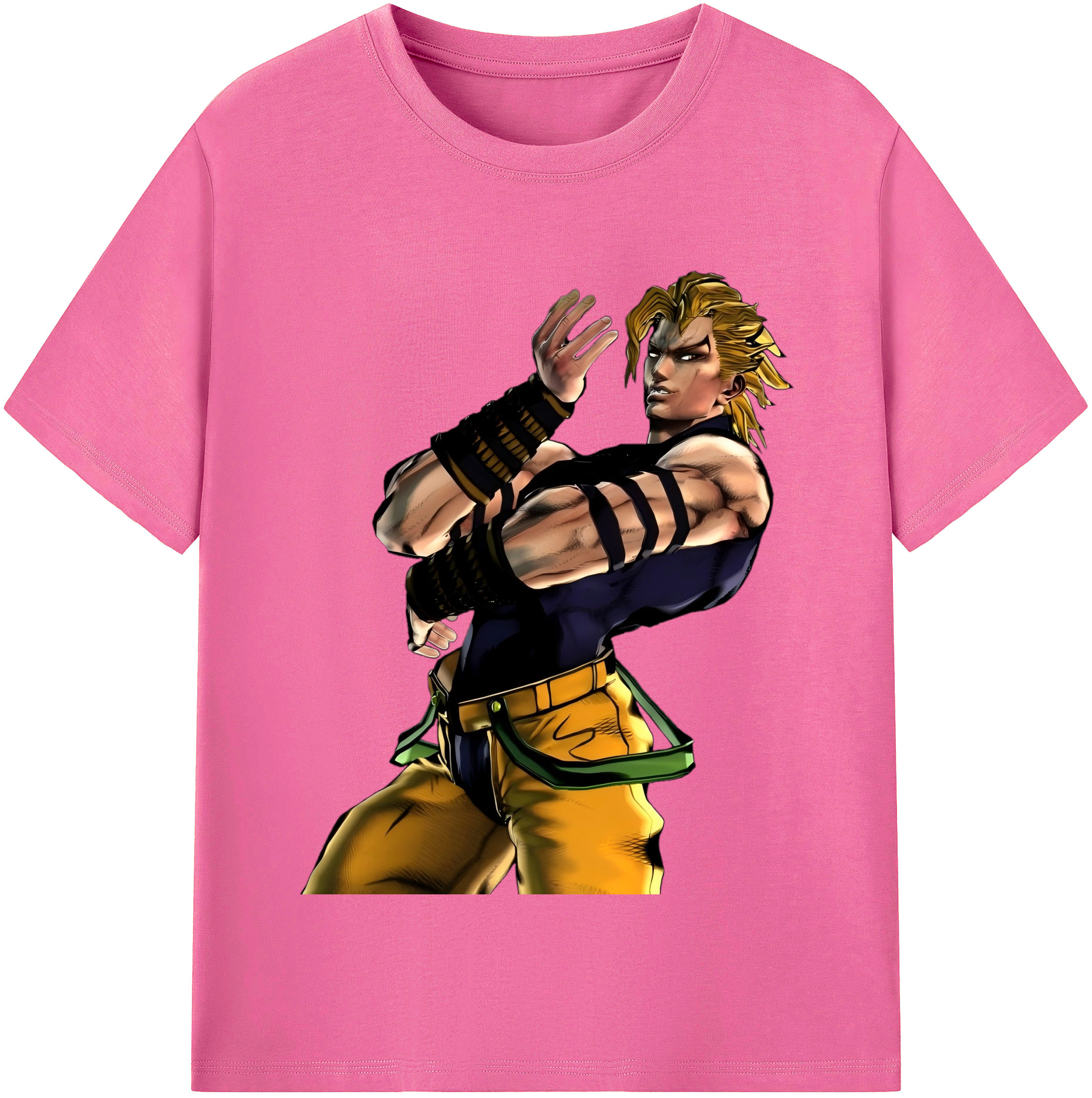 （画像用） ジョジョの奇妙な冒険 ディオ?ブランドー JoJo's Bizarre Adventure Dio Brando レディースカジュアルプリントTシャツ（綿100％）